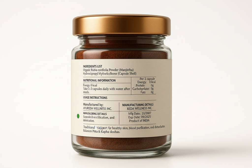 Back Label - Ingredients View