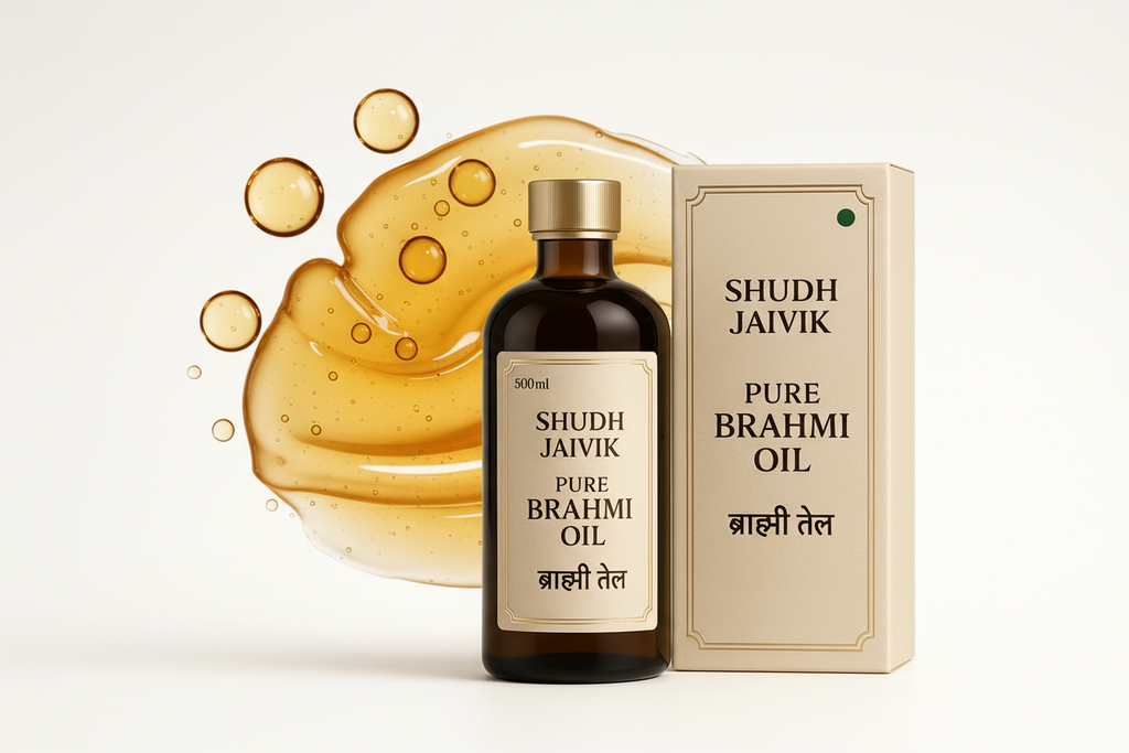 Texture Close-up - Brahmi Oil Formula