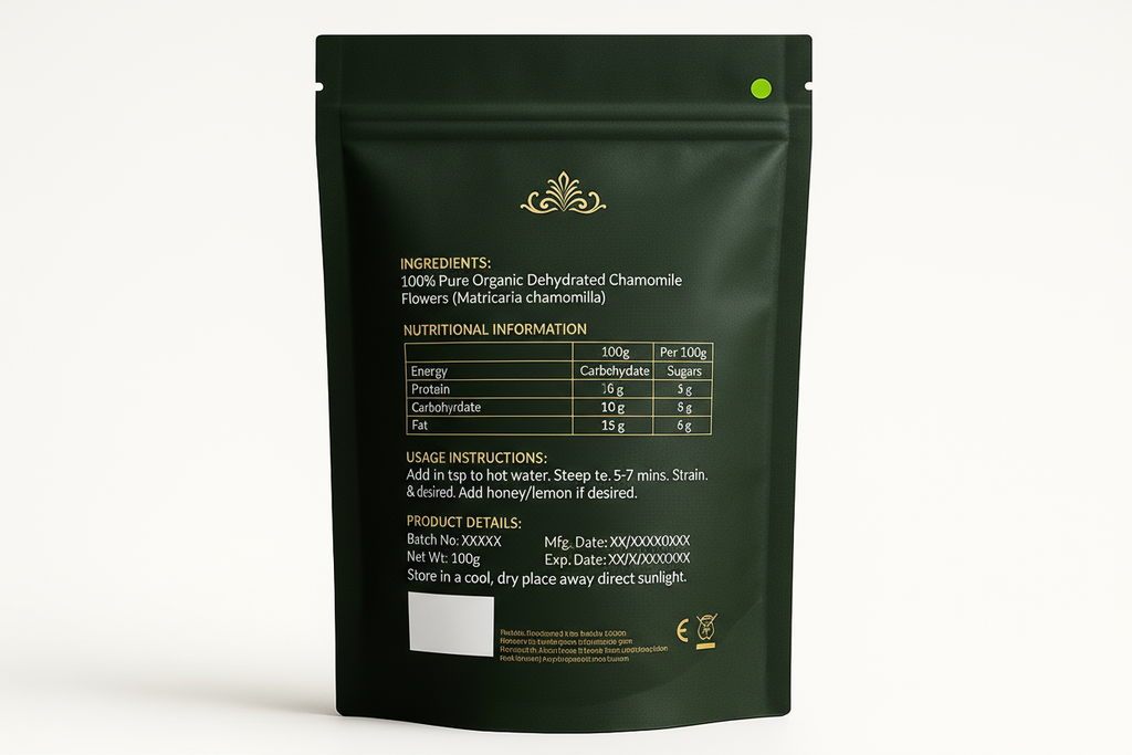 Back Label - Ingredients