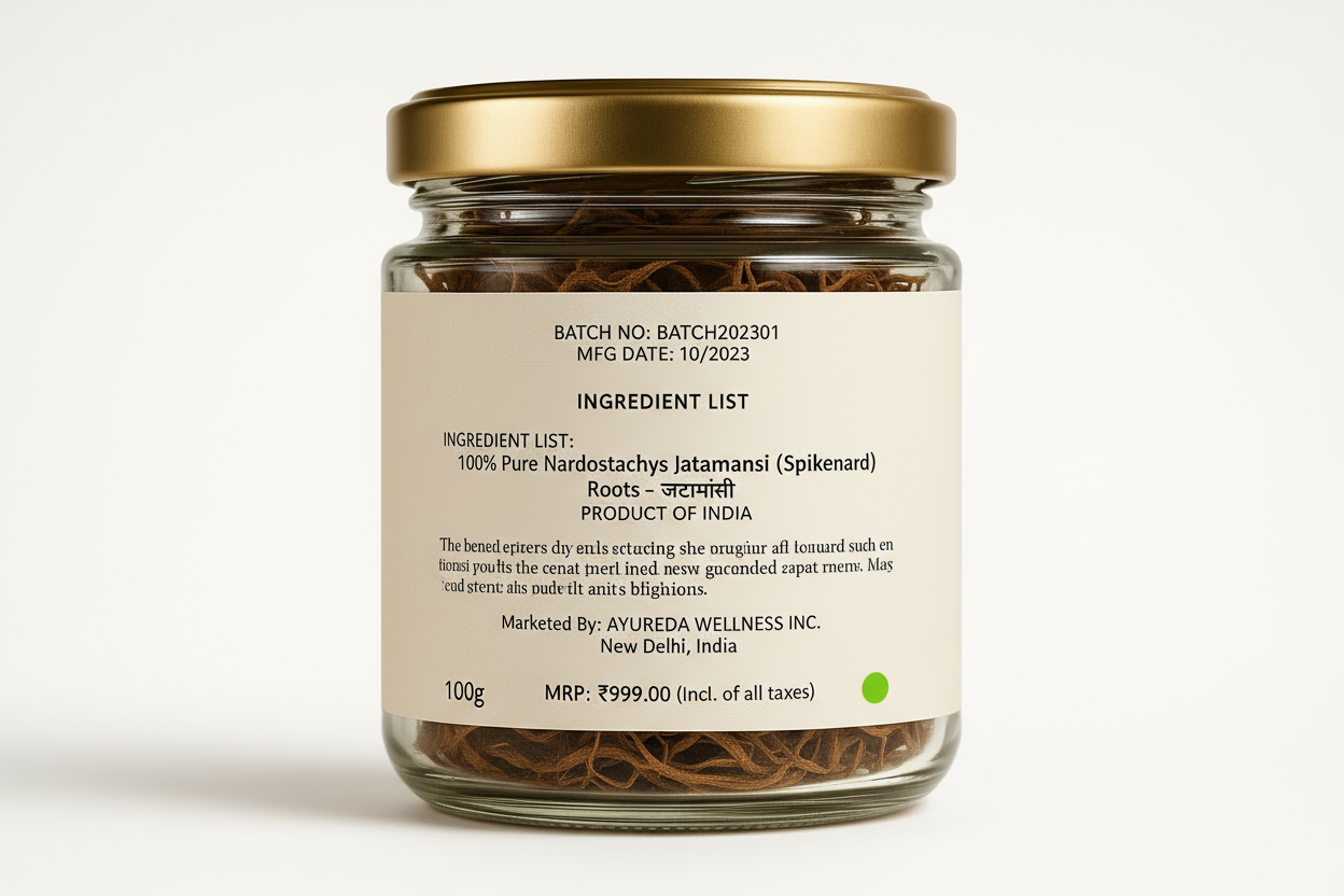 Back Label - Ingredients View