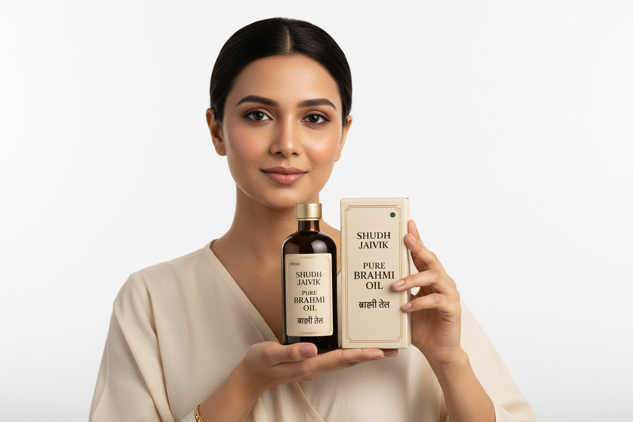 Lifestyle - Model with Brahmi Oil