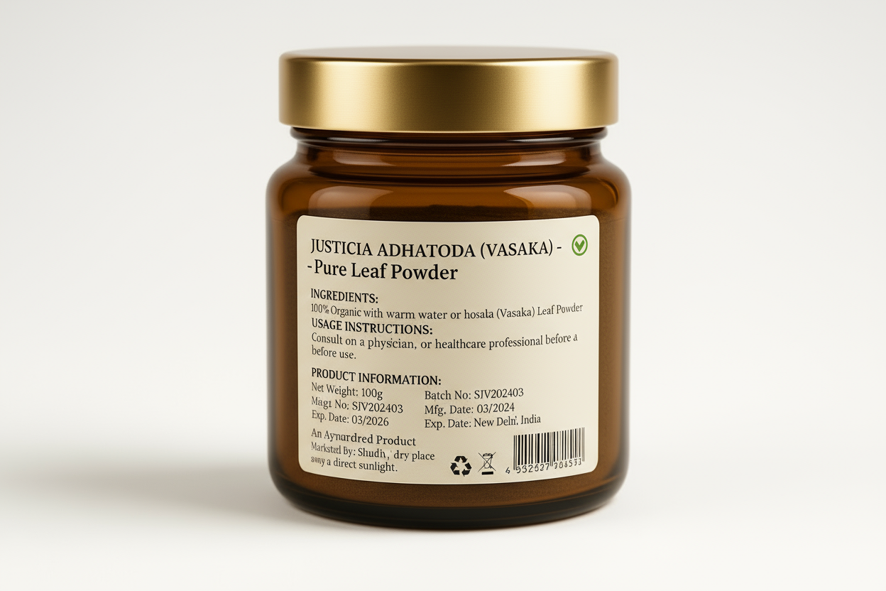 Back Label - Ingredients Side