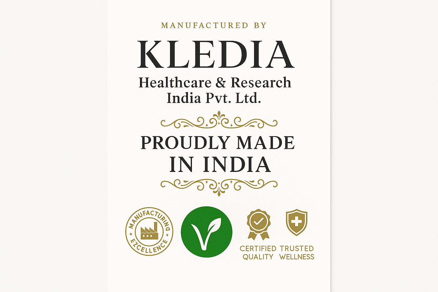 Manufacturer - Made in India