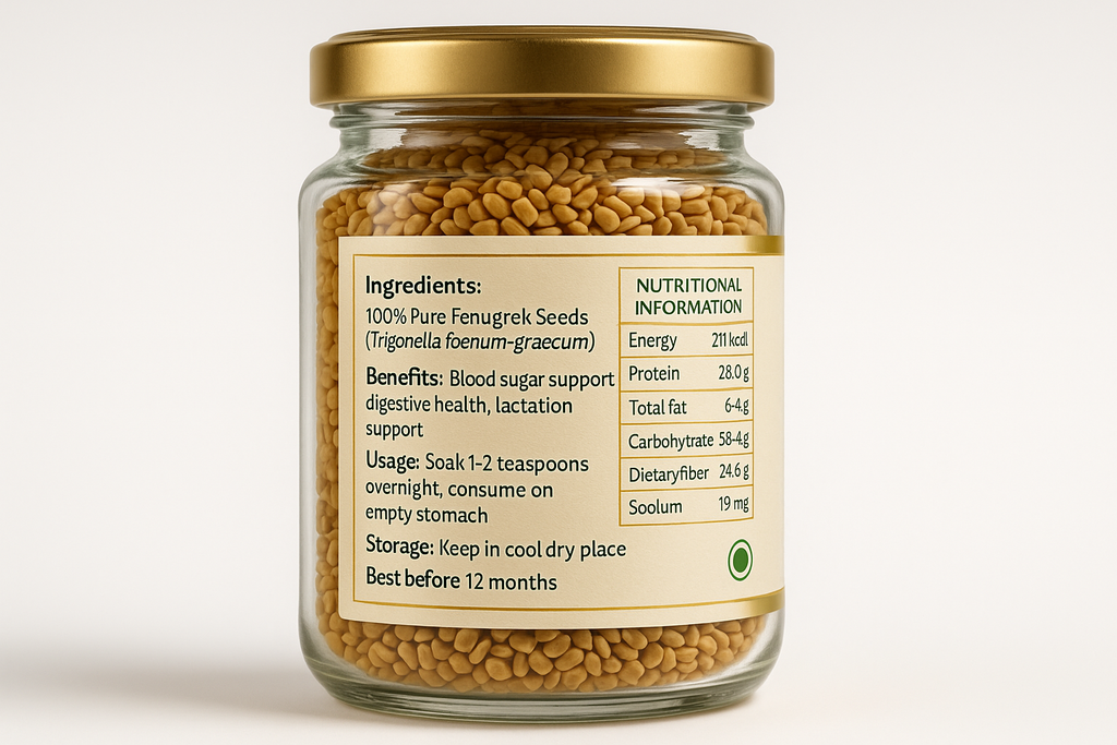 Back Label - Ingredients View