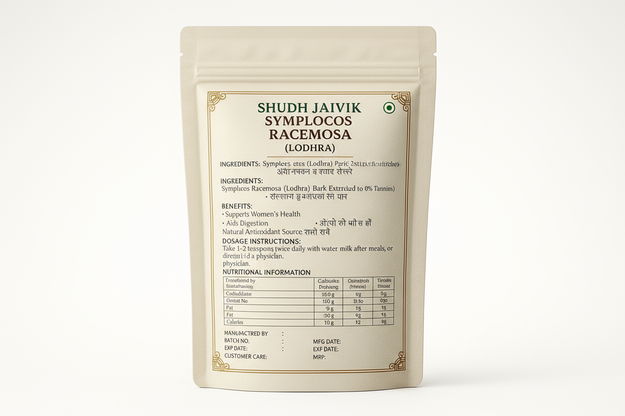 Back Label - Ingredients