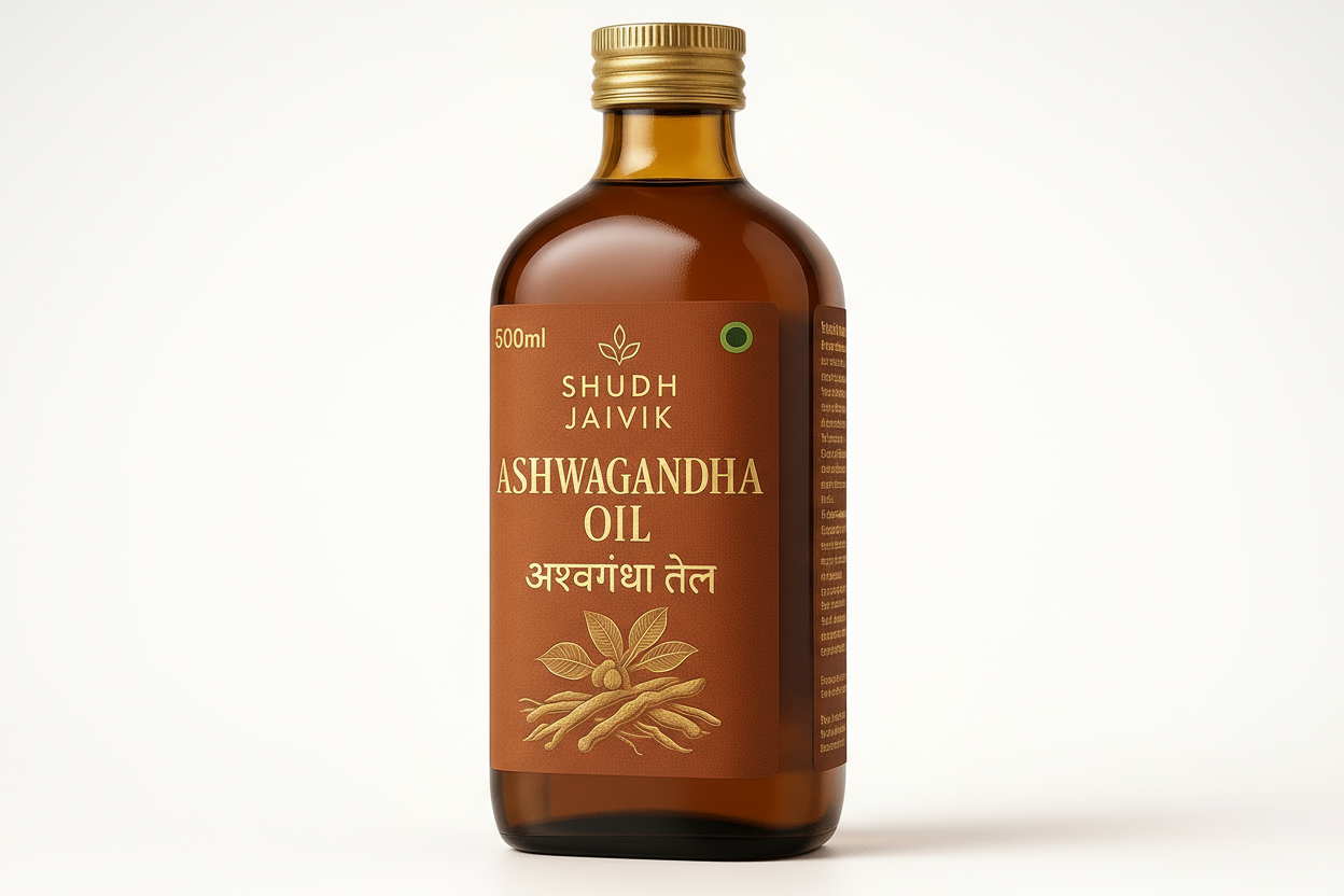 Ashwagandha Oil - 45° Angle View