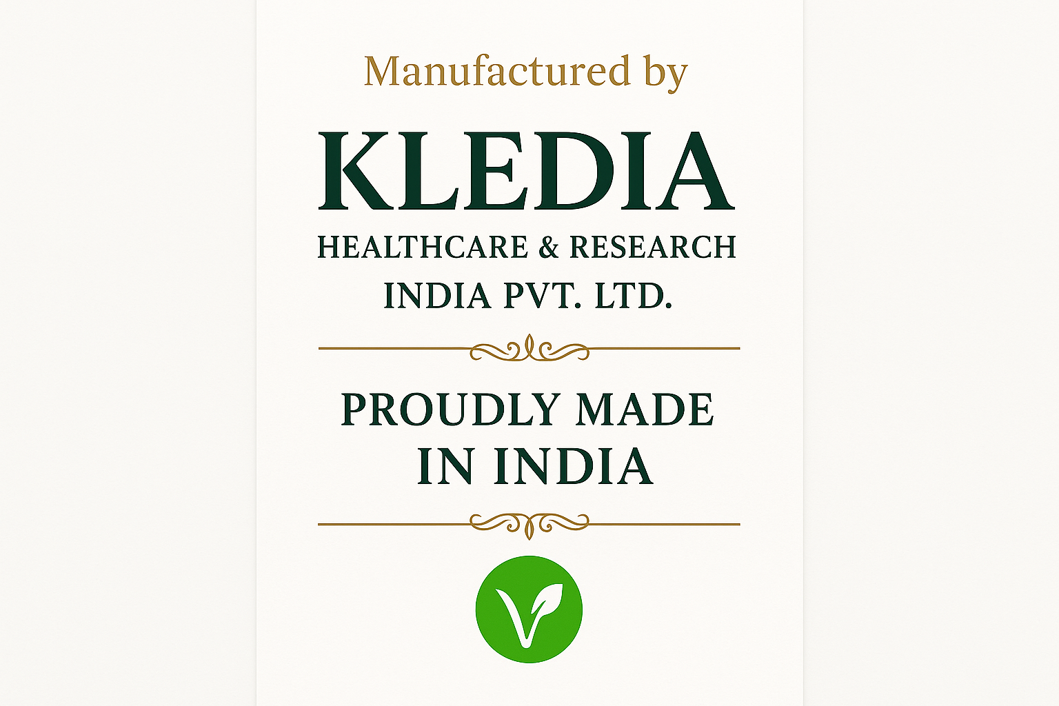 Manufacturer - Made in India