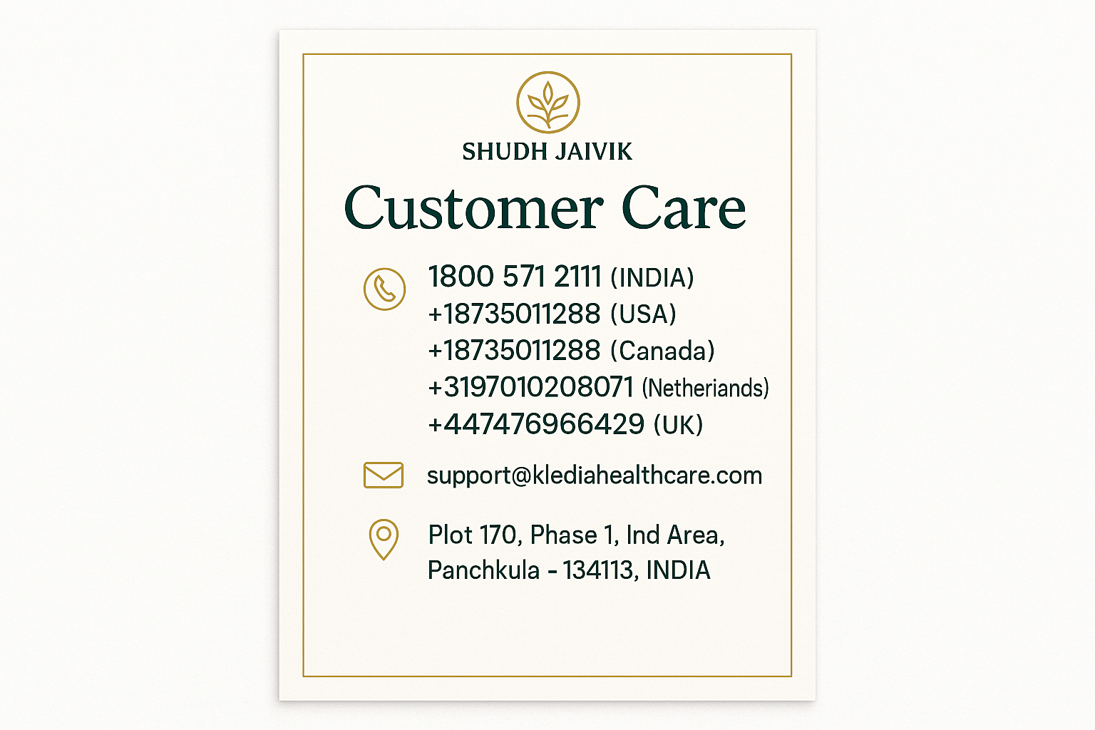 Customer Care Contact