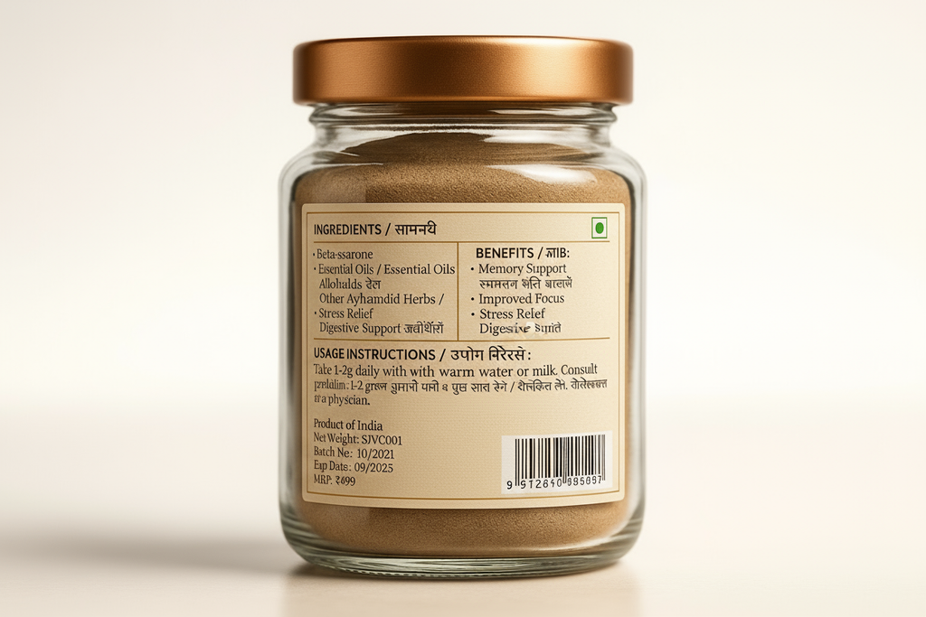 Back Label - Ingredients