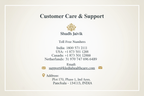 Customer Care Information