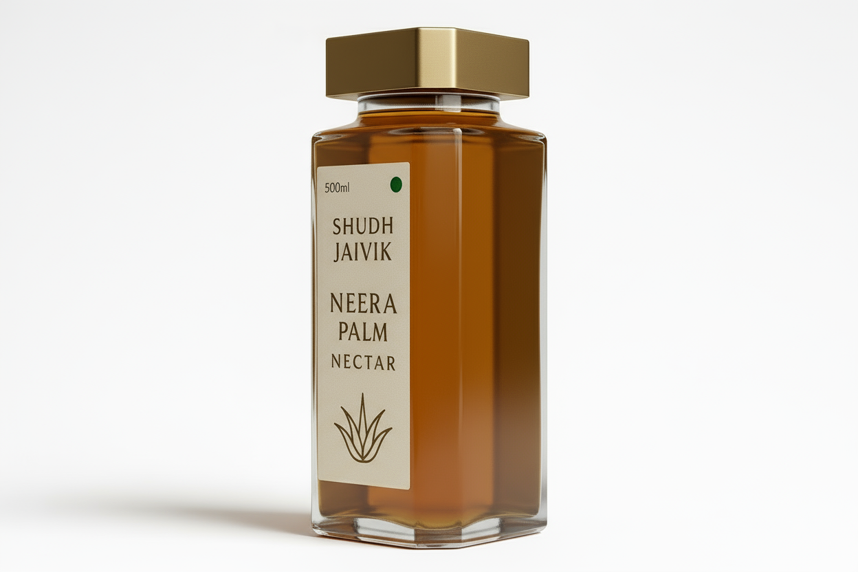 Shudh Jaivik Neera Palm Nectar - 45° Angle View