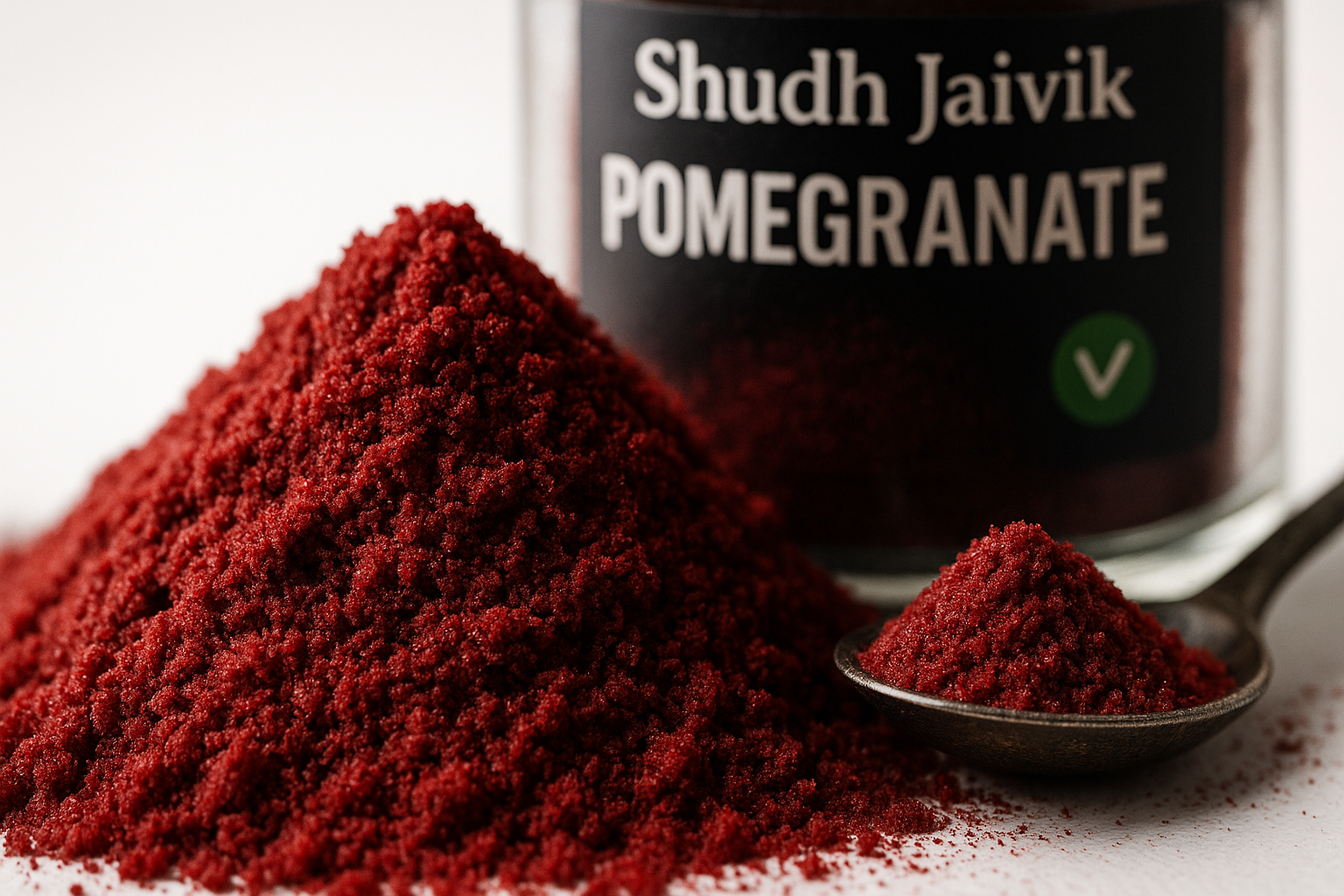 Shudh Jaivik Pomegranate - Texture Macro Shot