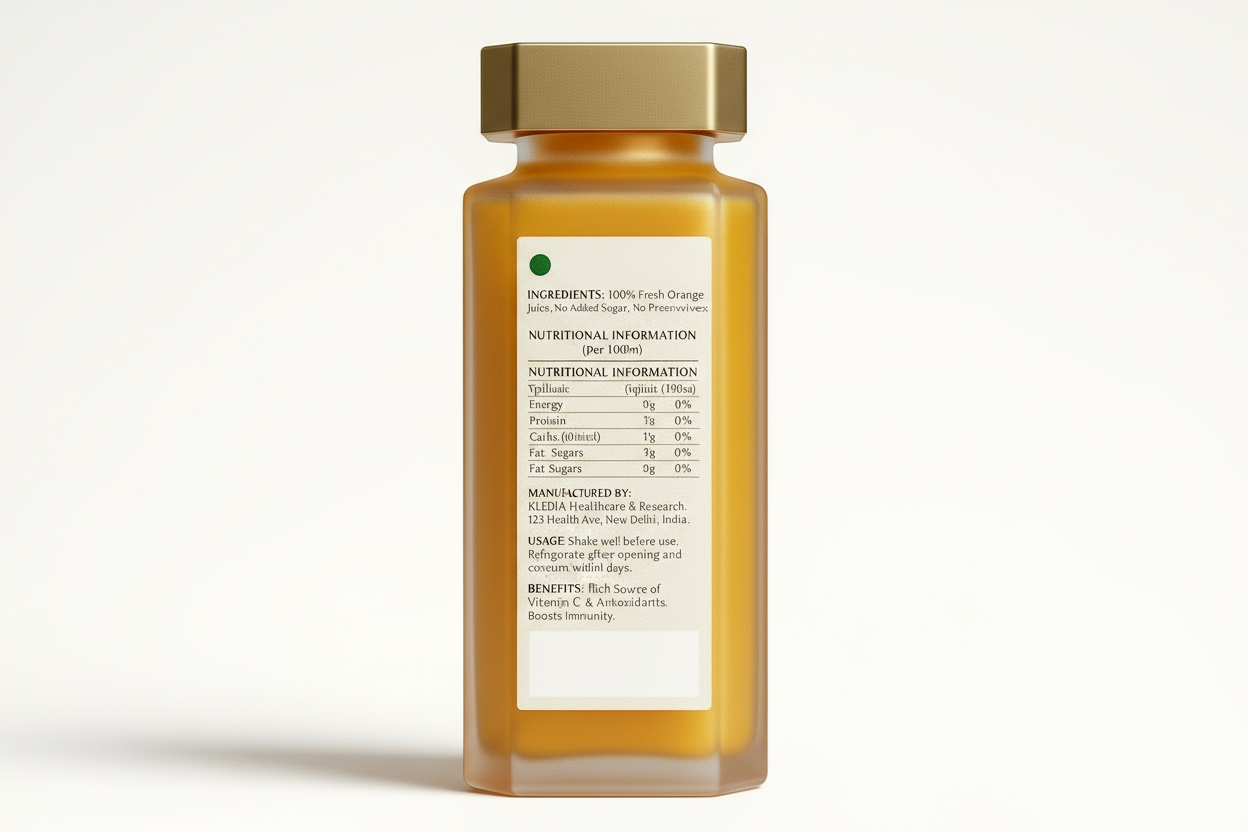 Back Label - Ingredients & Information