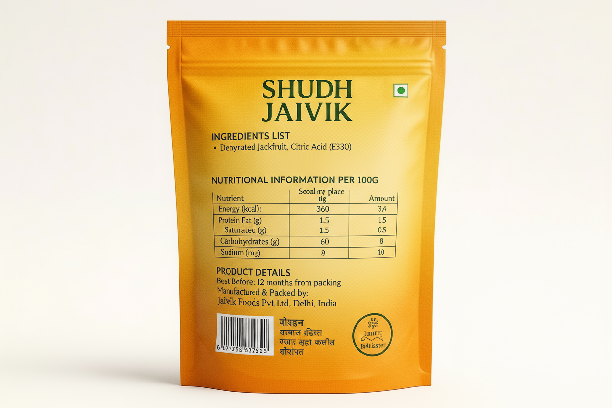 Back Label - Ingredients