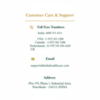 Customer Care Contact Information