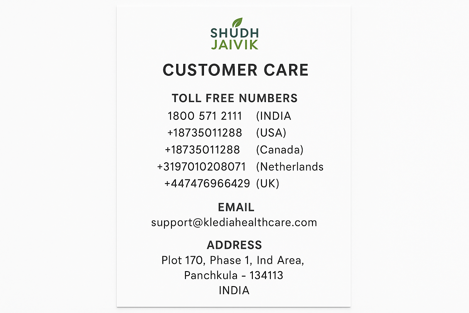 Customer Care Contact