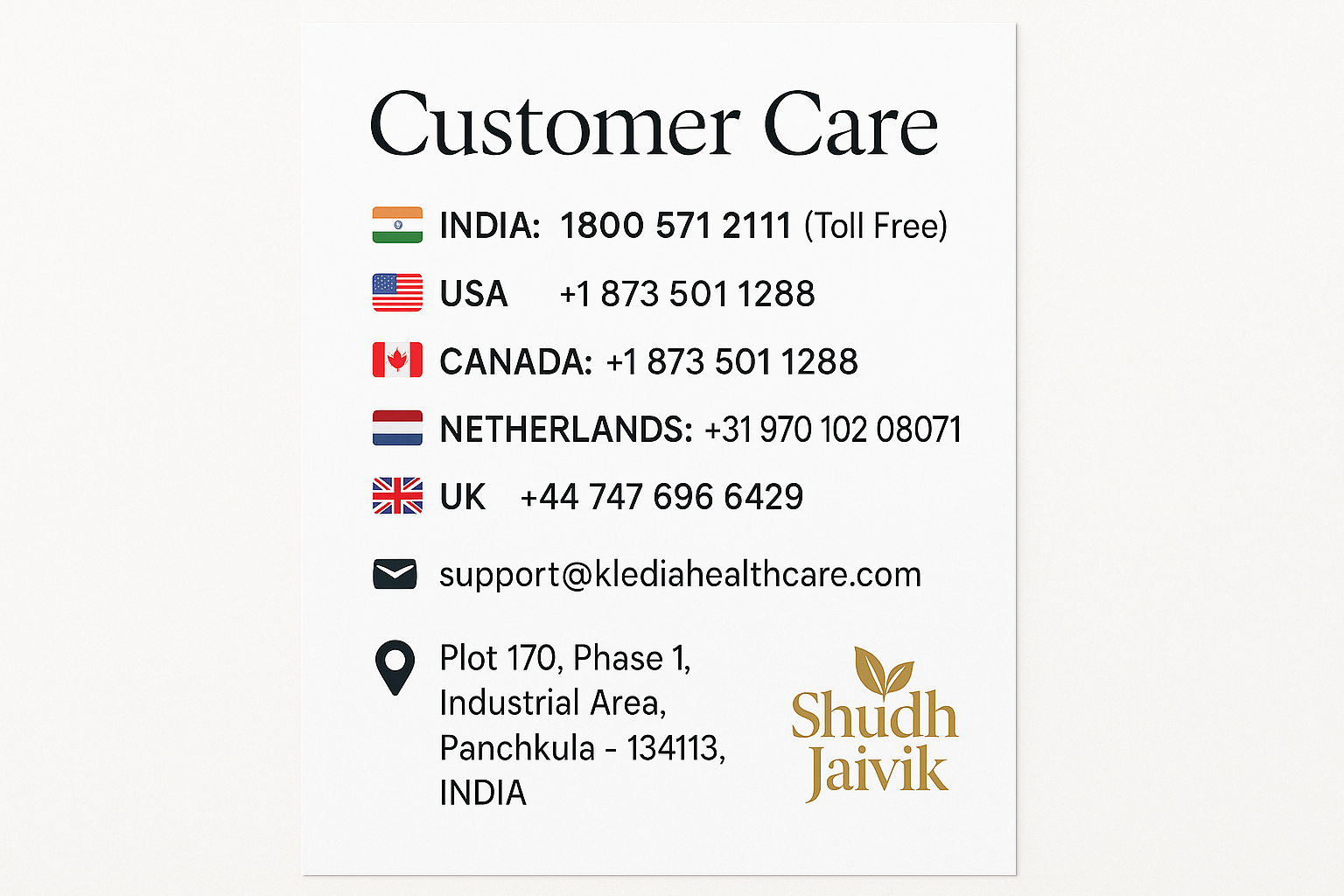 Customer Care Contact