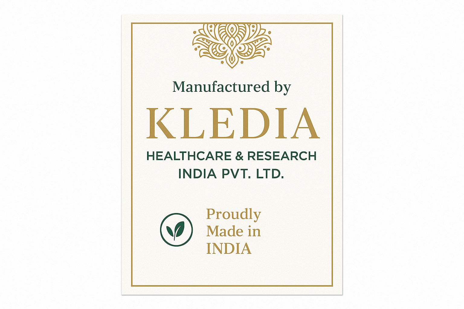 KLEDIA Healthcare Manufacturer