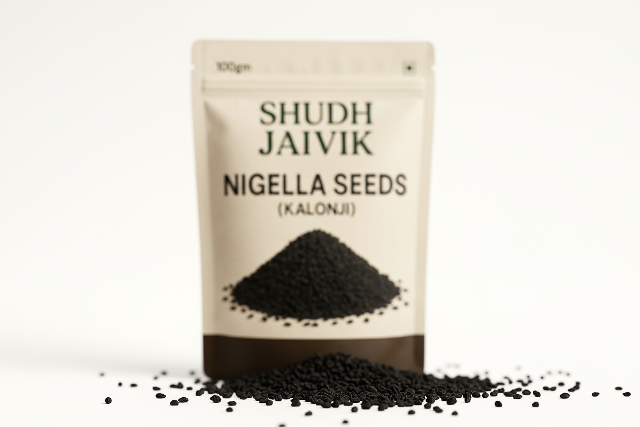 Macro Texture of Nigella Seeds