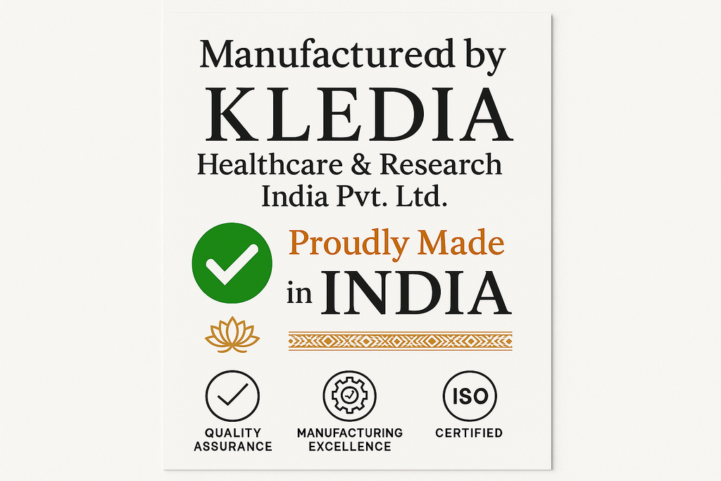 Manufactured by KLEDIA Healthcare