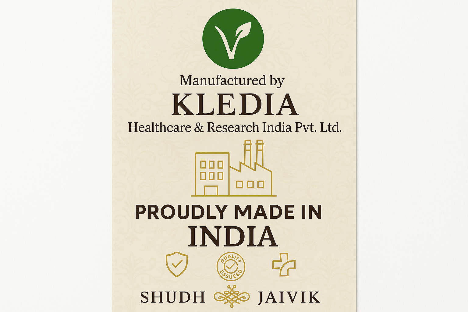 Manufactured by KLEDIA Healthcare