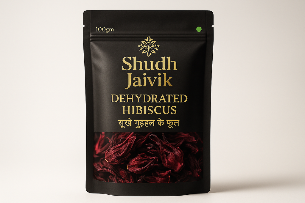 Premium Dehydrated Hibiscus Product Photo - Shudh Jaivik