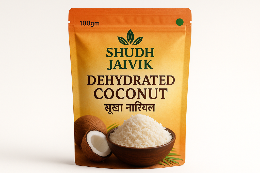 Premium Shudh Jaivik Dehydrated Coconut Packaging
