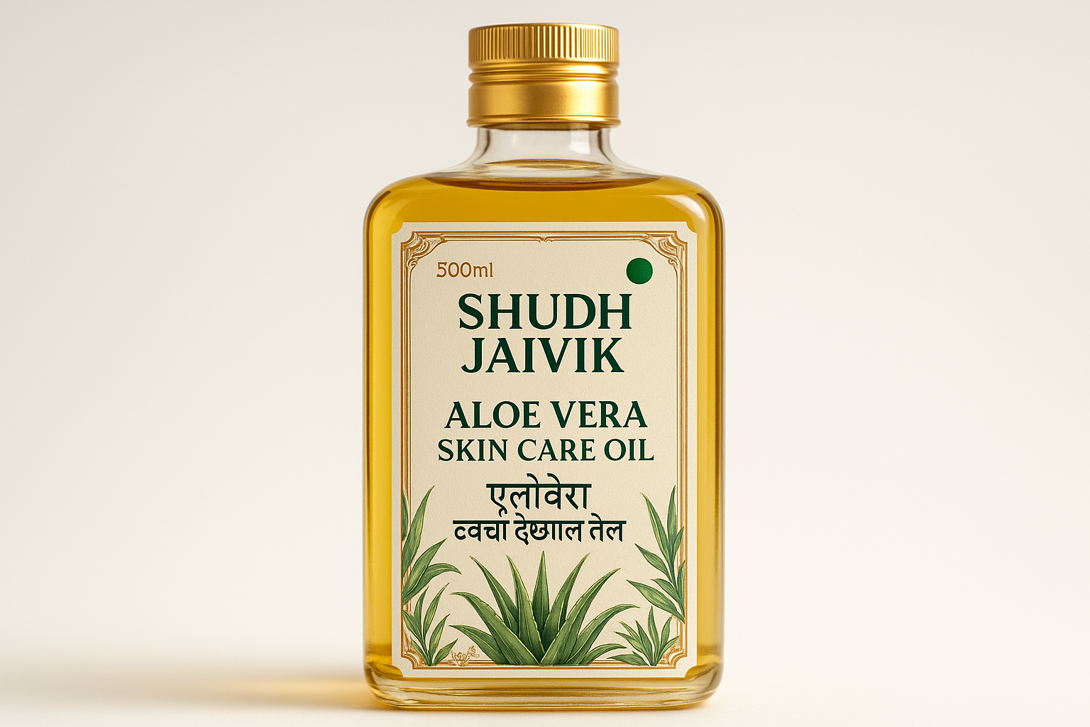 Shudh Jaivik Aloe Vera Skin Care Oil - Premium Packaging