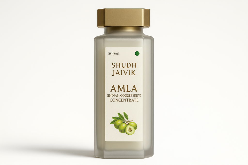 Shudh Jaivik Amla Concentrate - Redesigned Premium Bottle