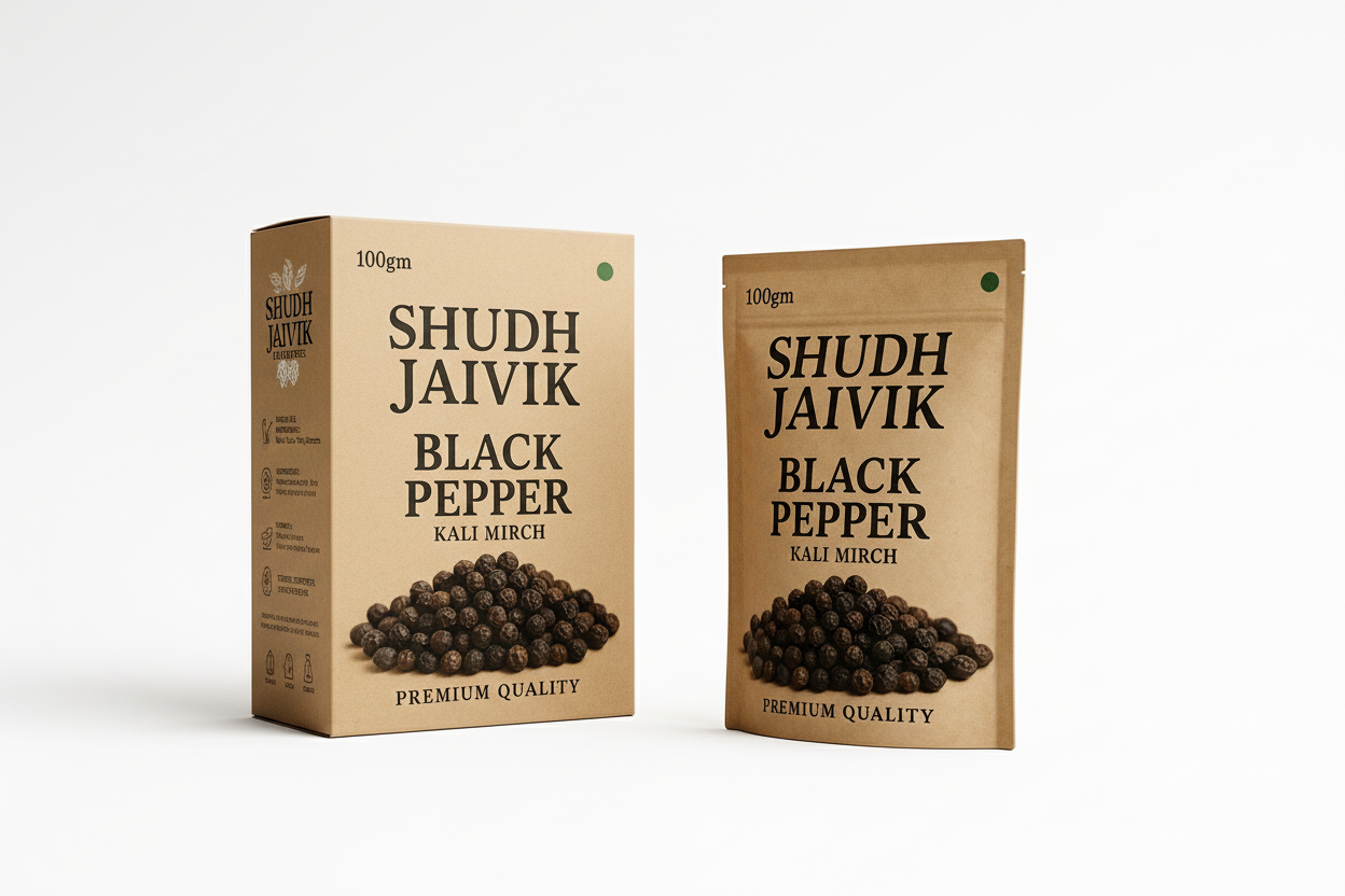 Shudh Jaivik Black Pepper - With Box