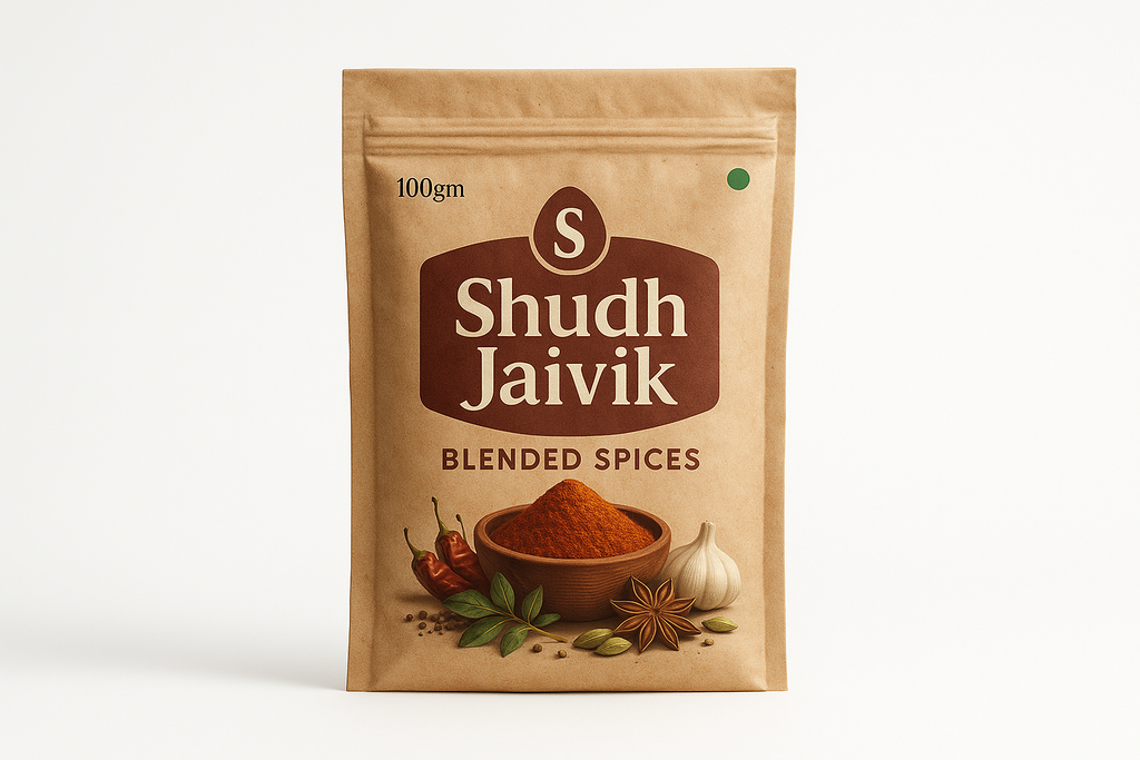 Shudh Jaivik Blended Spices - Front View