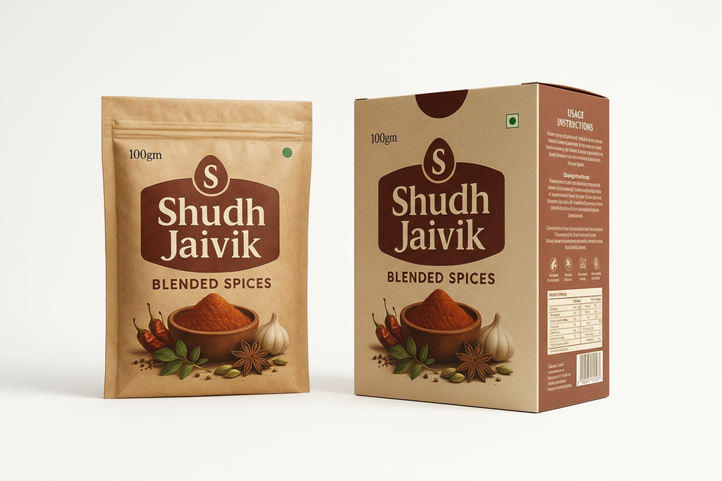 Shudh Jaivik Blended Spices - With Packaging Box