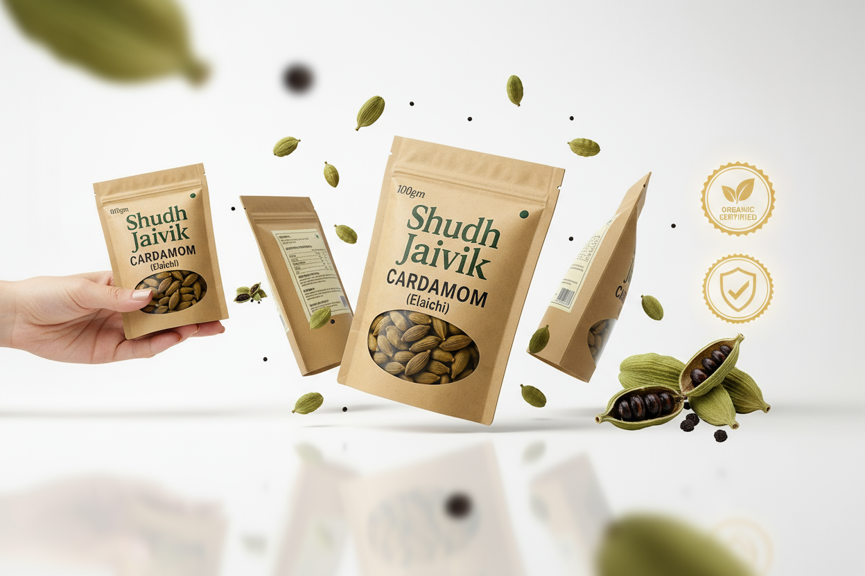 Shudh Jaivik Cardamom 3D Display Model