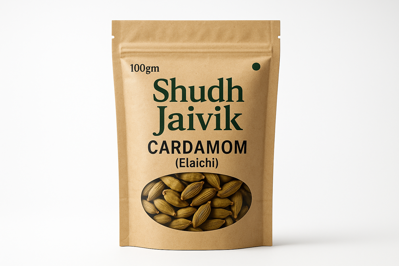 Shudh Jaivik Cardamom Front-Facing Product Photo