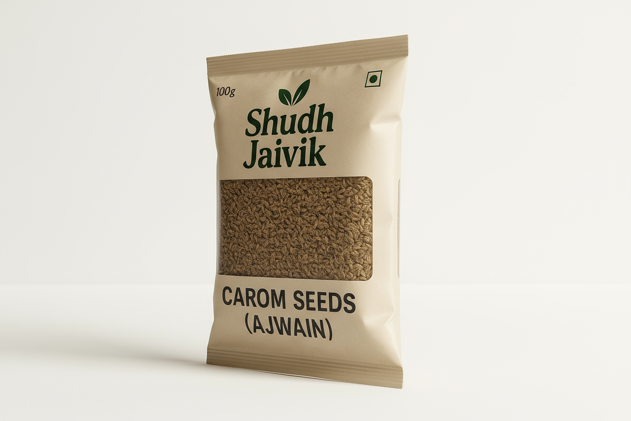 Shudh Jaivik Carom Seeds 45° Angle