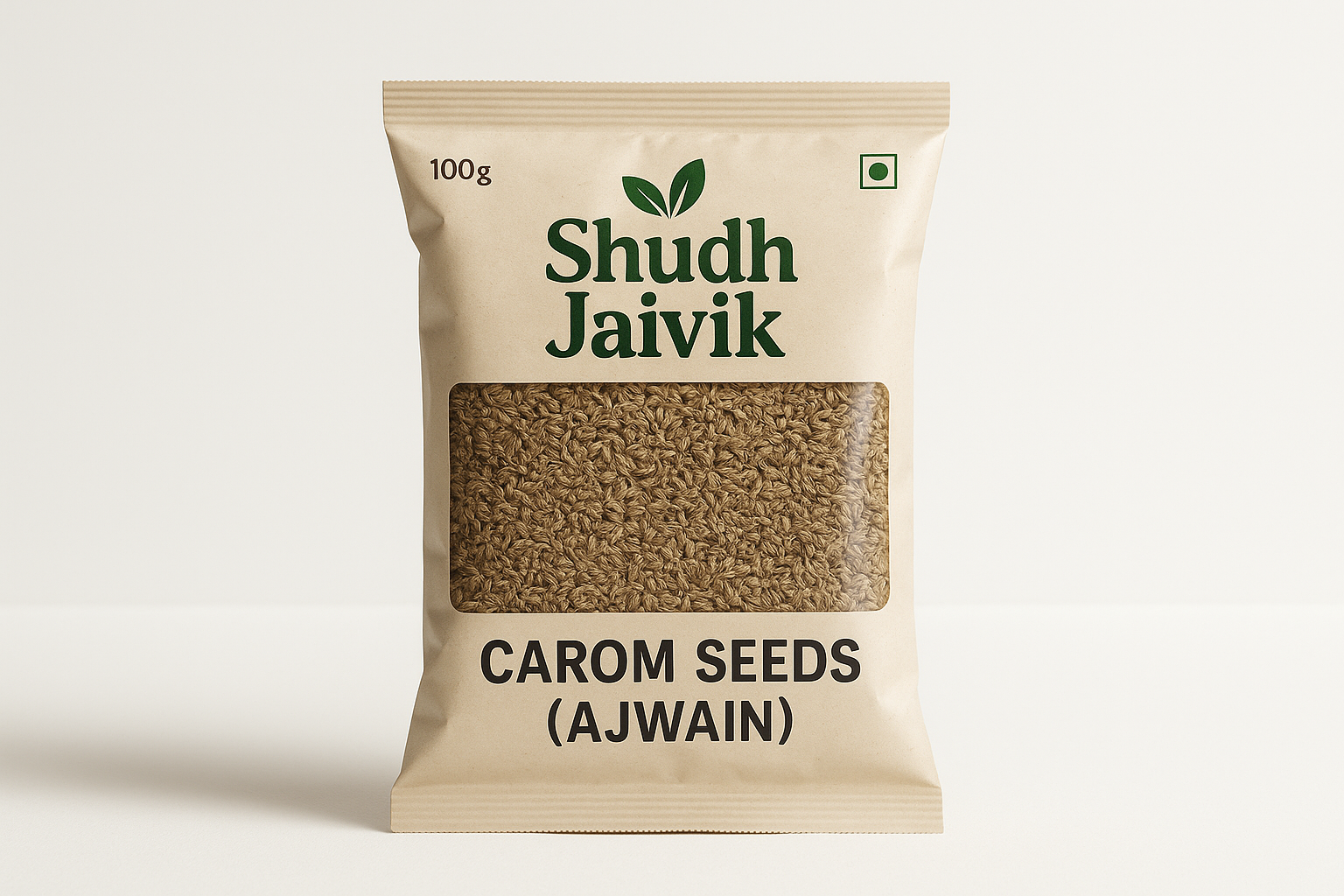 Shudh Jaivik Carom Seeds Front View