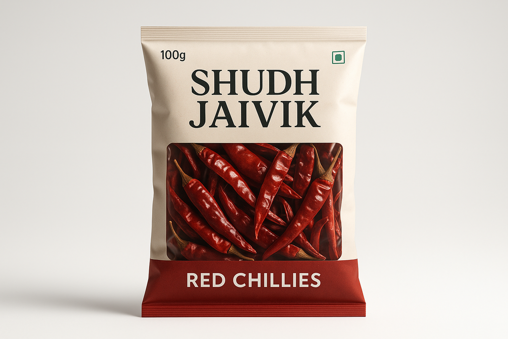 Shudh Jaivik Chillies Front-Facing Product Photo