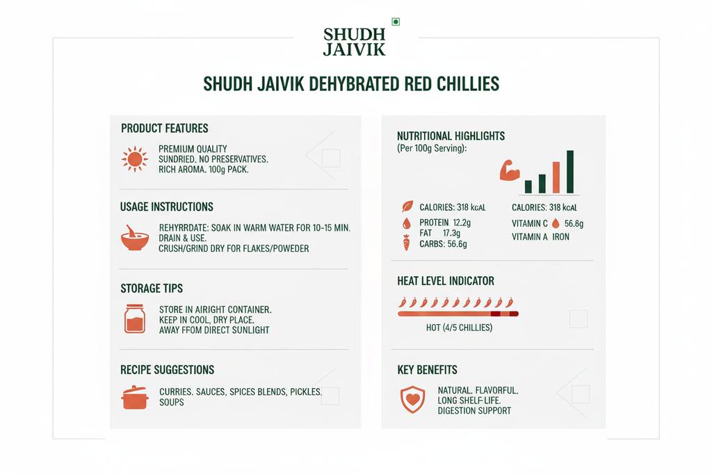 Shudh Jaivik Chillies Infographic