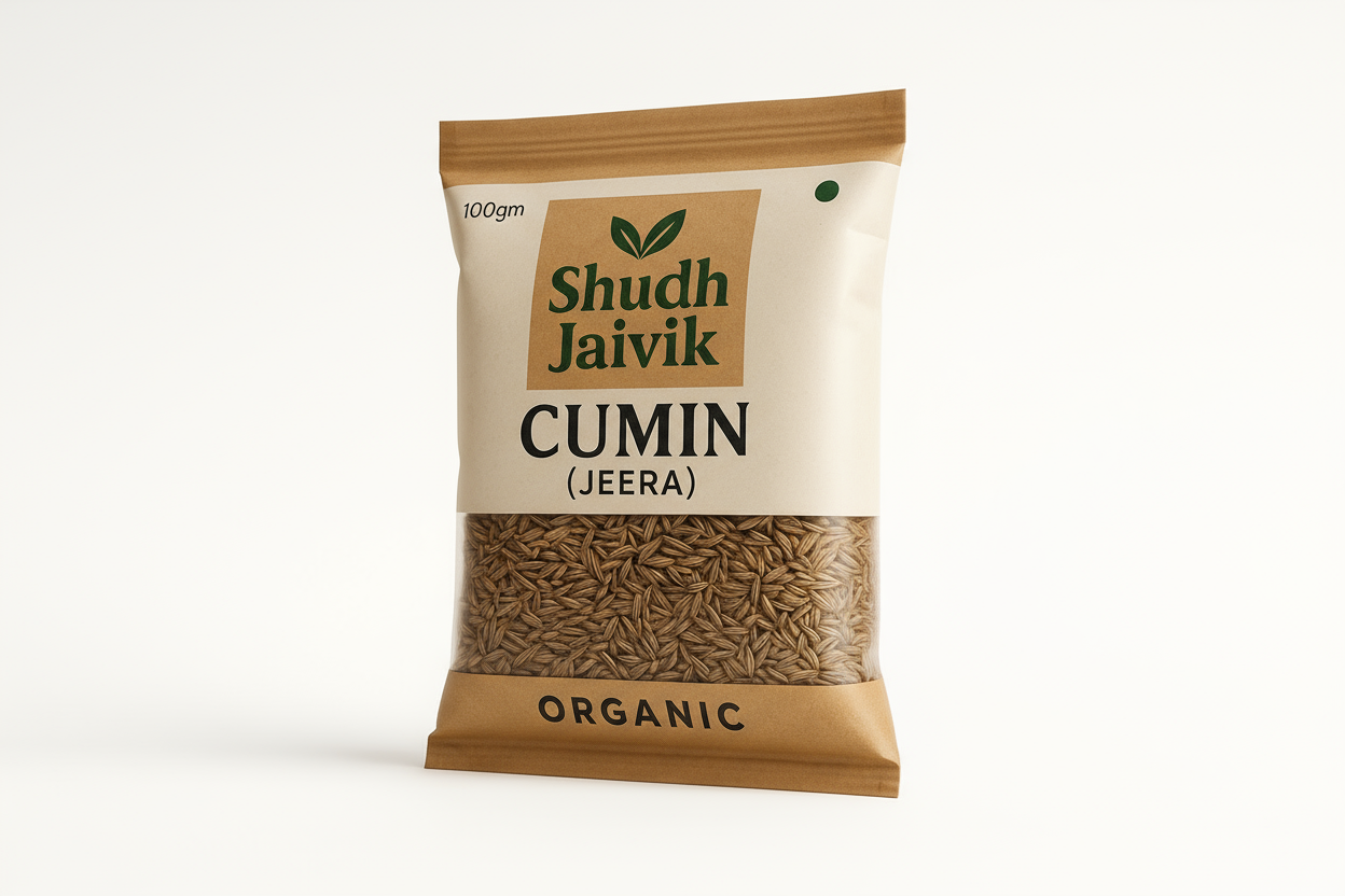 Shudh Jaivik Cumin 45° Angle View