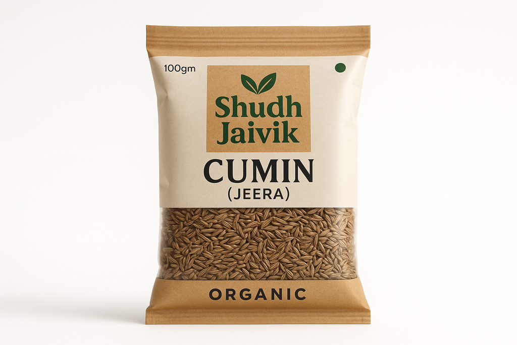 Shudh Jaivik Cumin Front-Facing Product Photo