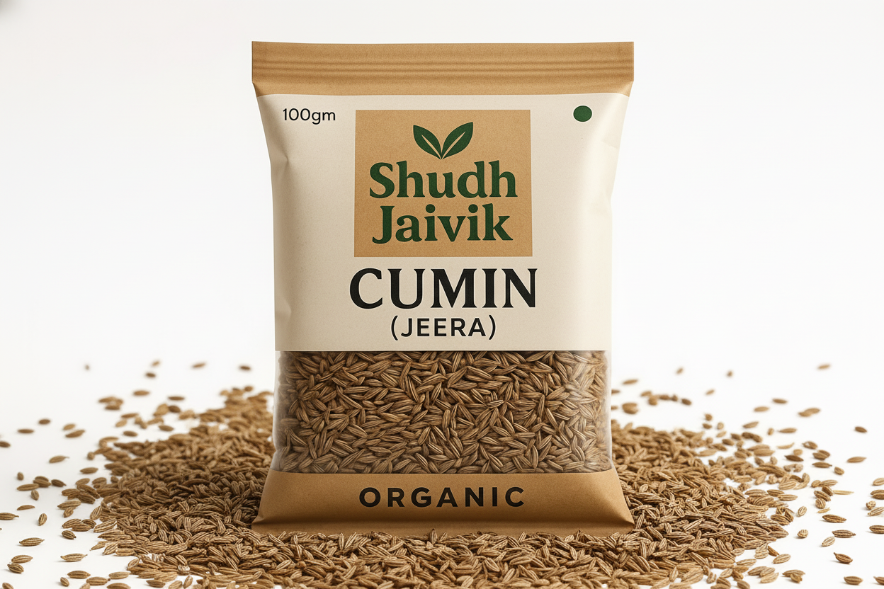 Shudh Jaivik Cumin Texture Close-up