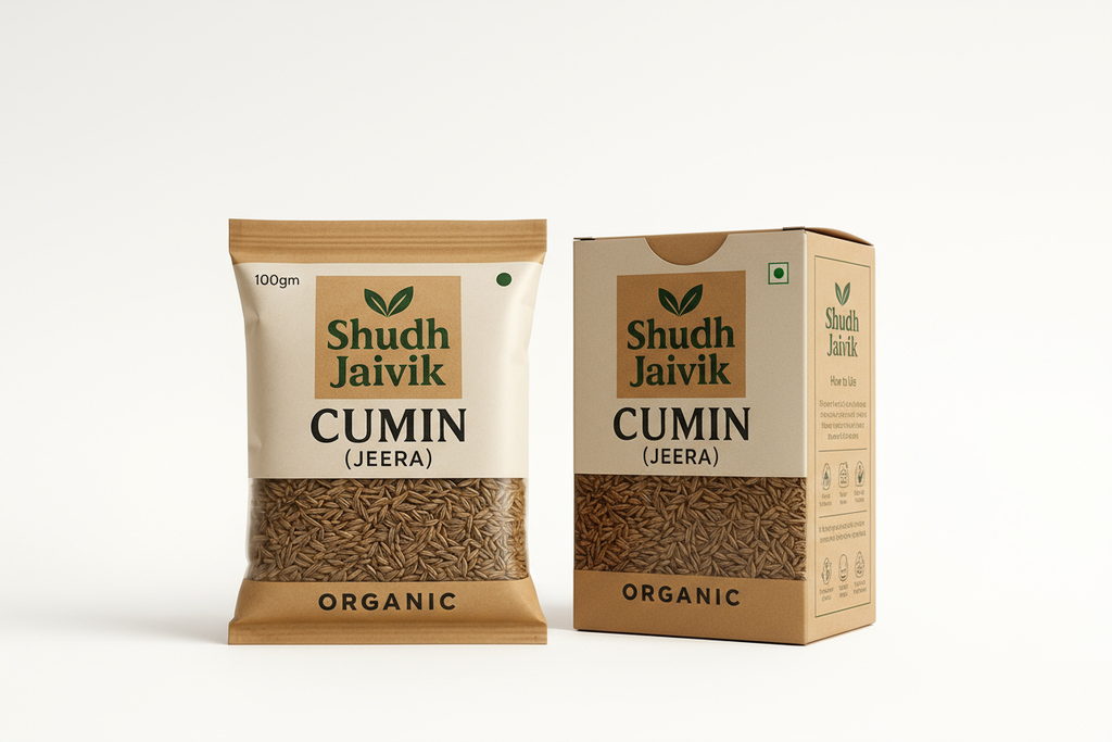 Shudh Jaivik Cumin with Packaging Box