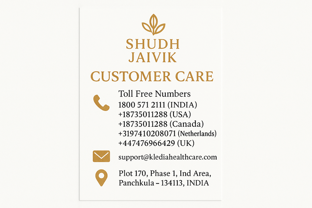 Shudh Jaivik Customer Care Contact