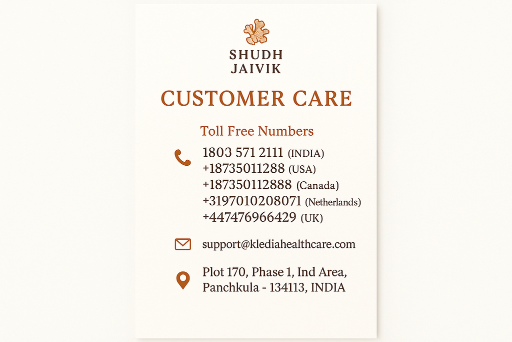 Shudh Jaivik Customer Care