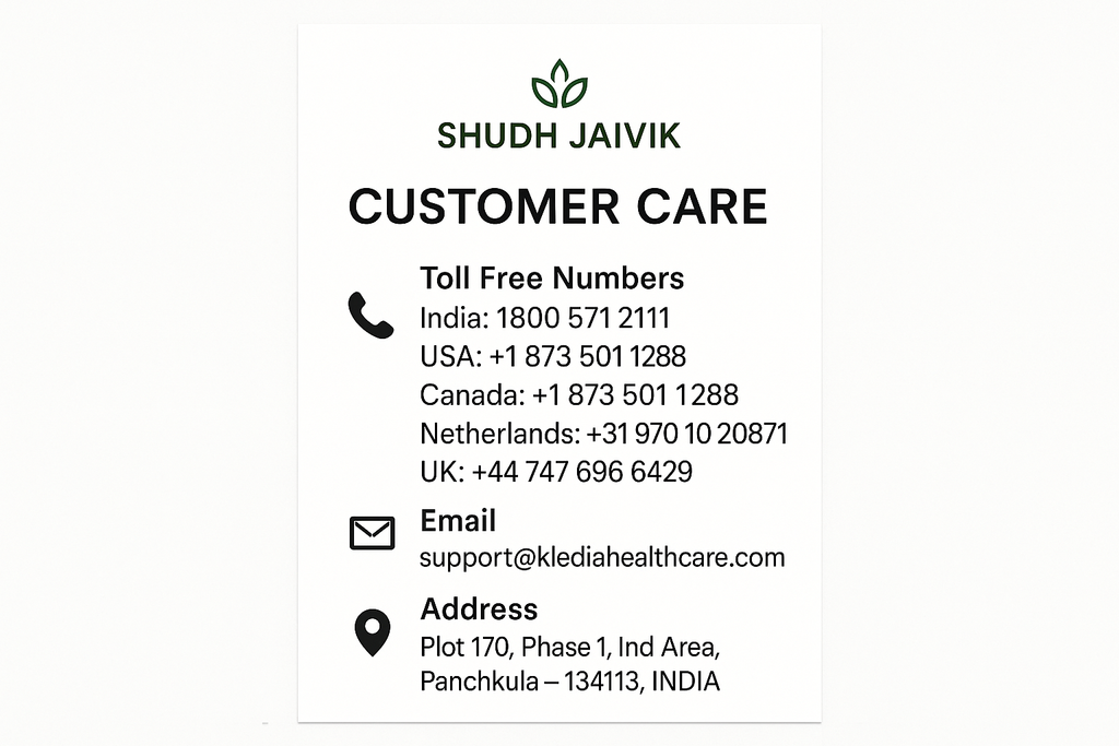 Shudh Jaivik Customer Care