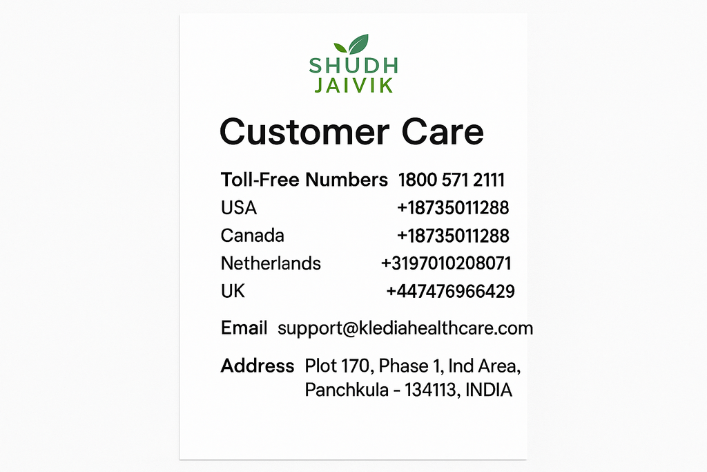 Shudh Jaivik - Customer Care
