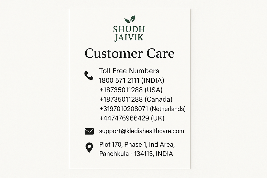 Shudh Jaivik Customer Care