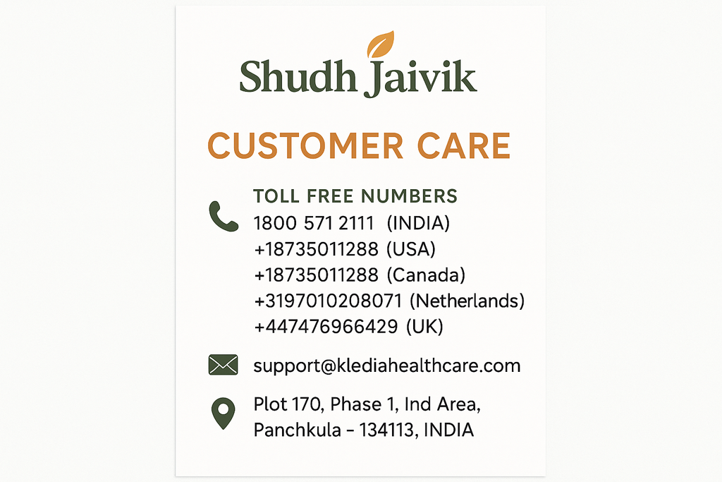 Shudh Jaivik - Customer Care
