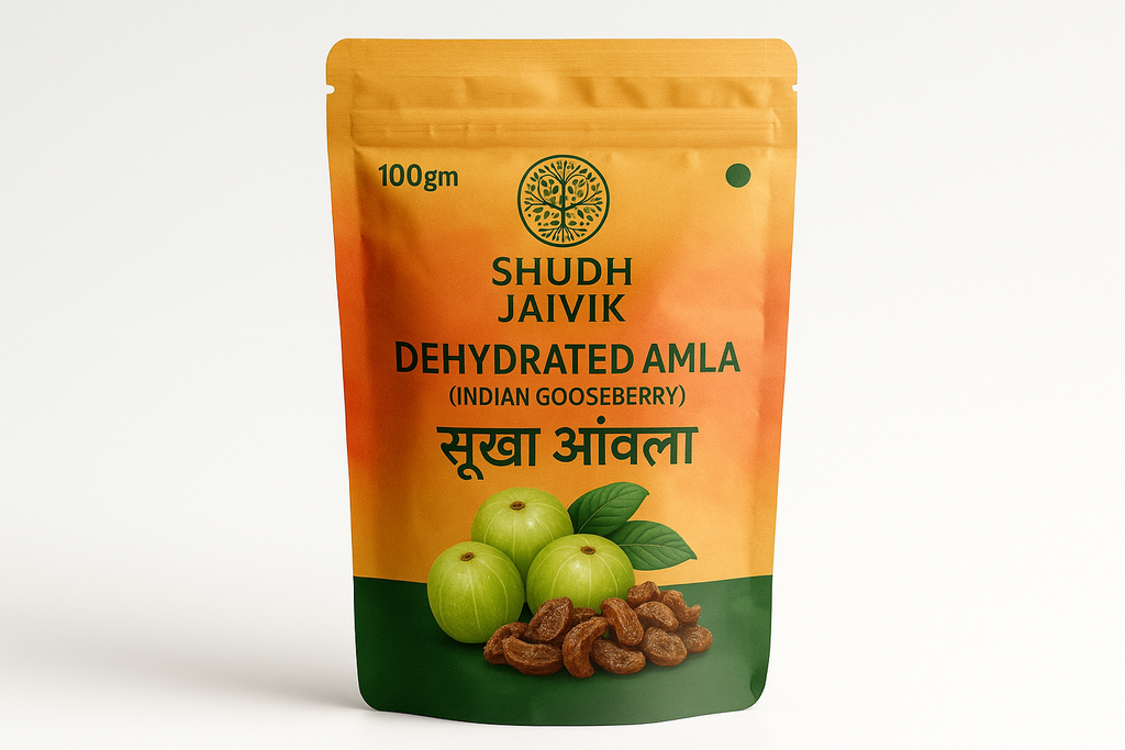 Shudh Jaivik Dehydrated Amla Premium Packaging