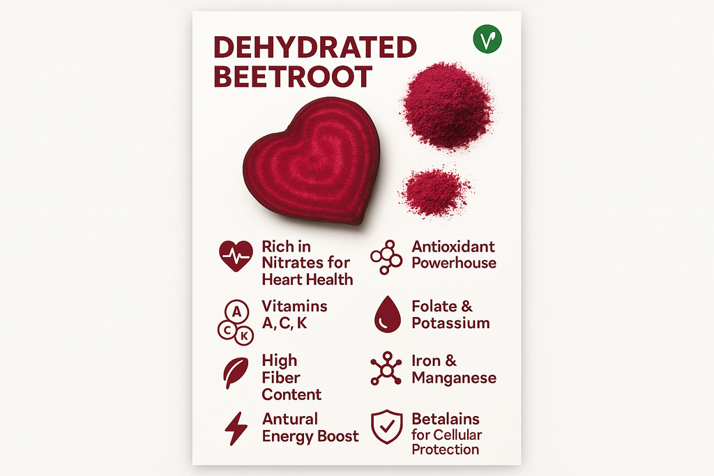 Shudh Jaivik Dehydrated Beetroot - Nutritional Benefits